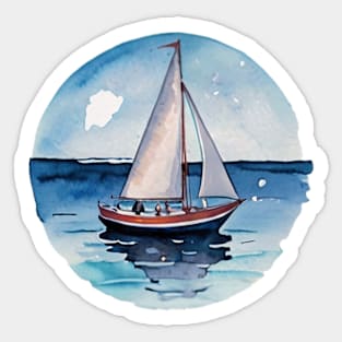 Sailboat Serenity Sticker